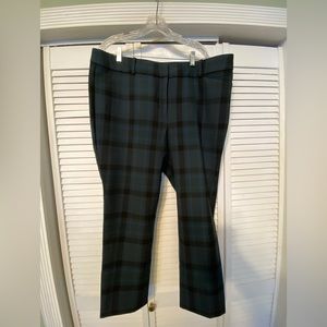 Plaid LOFT Julie Skinny Dress Pants Size 16